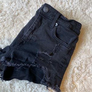 Aeropostale high rise shorty black shorts